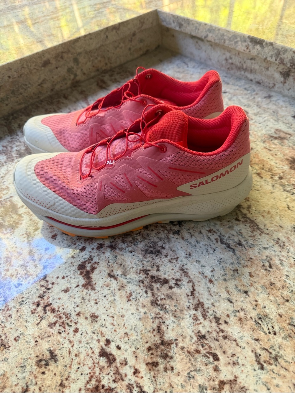 Salomon Women's Coral Pink Trail Running Shoes size 9